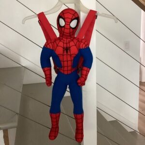 NWT Spider-Man Character Marvel Plush Backpack Toys Red and Blue
